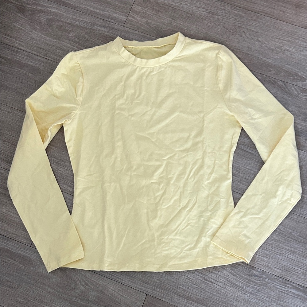 Yellow Long Sleeve Top